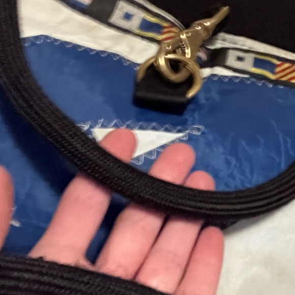 🩵Ella Vickers Sailcloth Shoulderbag💙So Chic n Fun made from up-cycled sails! - Picture 14 of 16